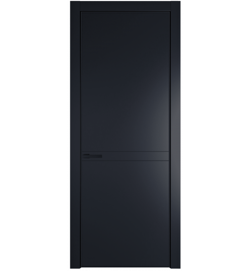 Профильдорс  11PE (Цвет профиля: черный матовый ral9005, Цвет: нэви блу) Нэви Блу