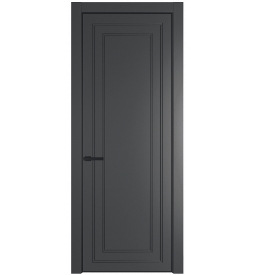 Профильдорс  26PE (Цвет профиля: черный матовый ral9005, Цвет: графит) Графит